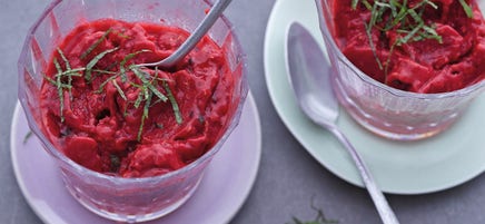 Glace express framboise/menthe