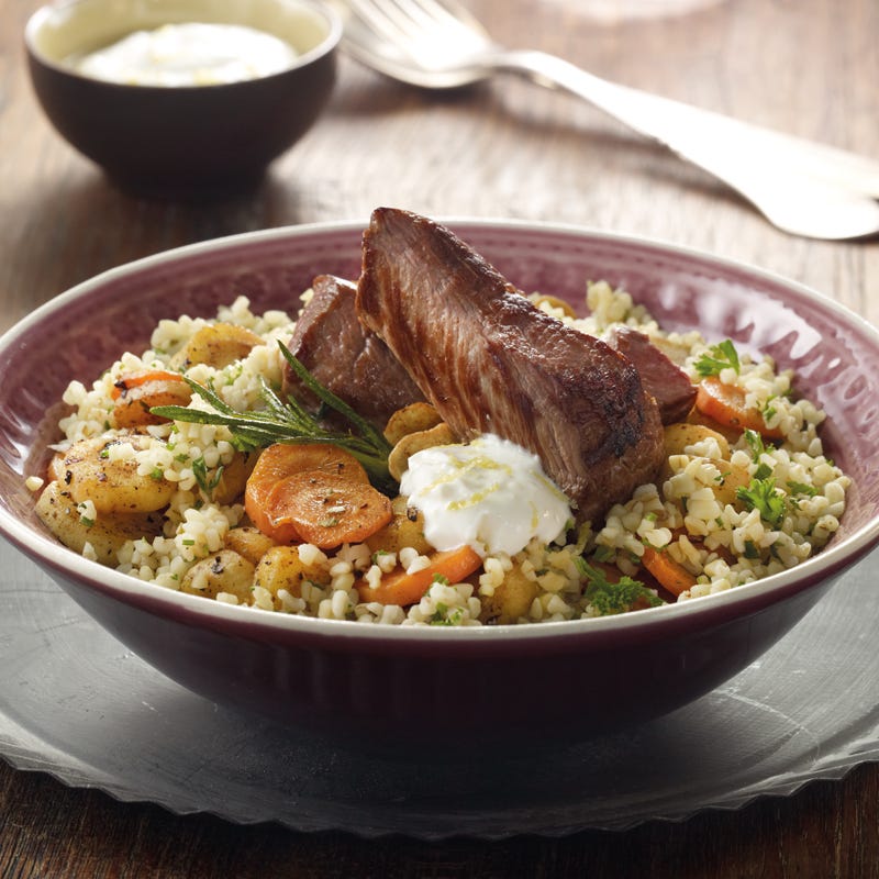 Foto Lammfilet mit Gemüsebulgur von WW
