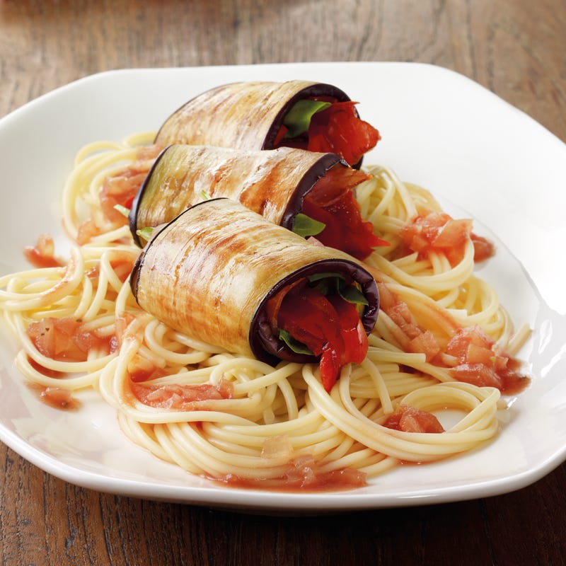 Photo de Paupiettes d’aubergine sur sauce tomate prise par WW