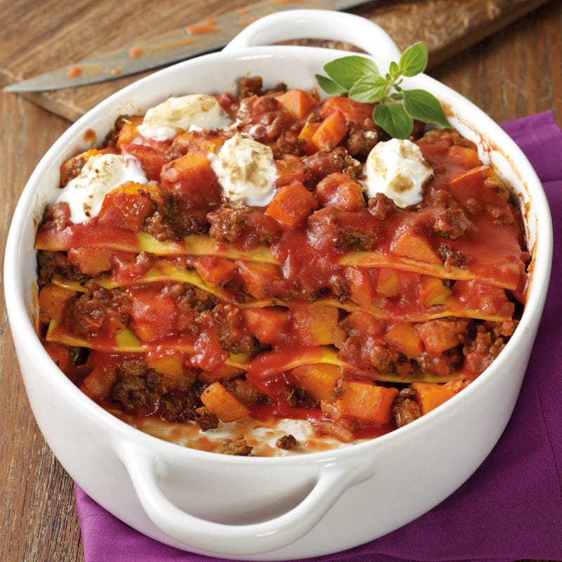 Photo de Lasagnes à la courge et à la viande hachée prise par WW