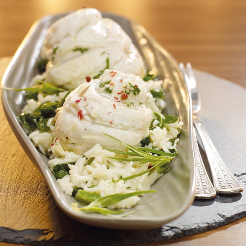 Foto Schollenröllchen mit Krautstielreis von WW