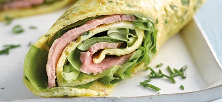 Omelette au roastbeef