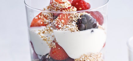 Quarktrifle mit Beeren