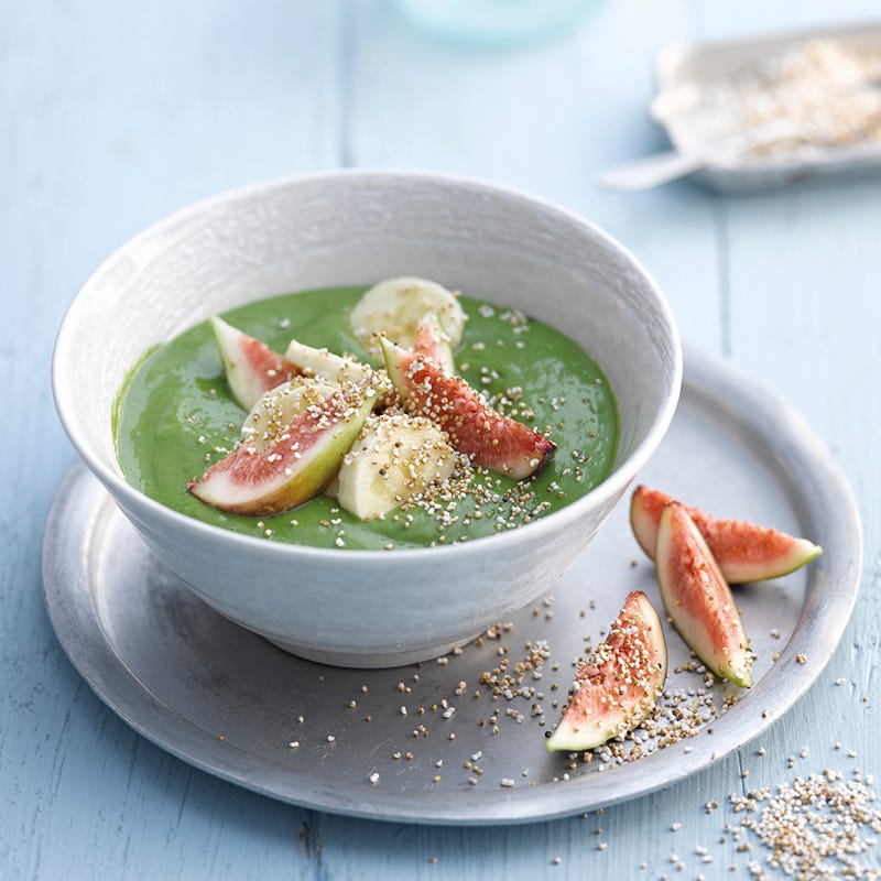 Green-Power-Bowl mit Feigen