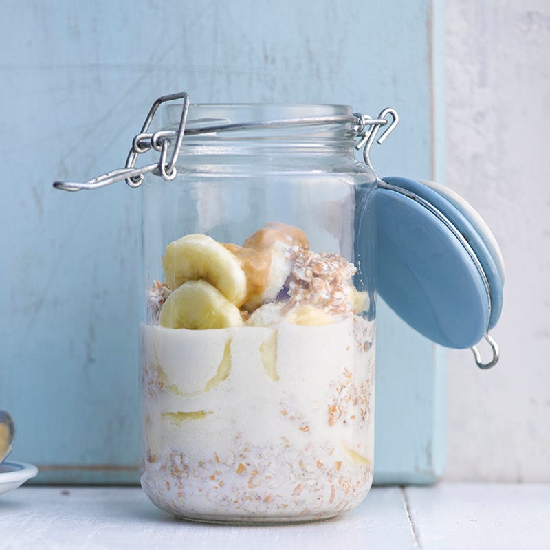 Bananen-Dinkelflocken-Frühstück