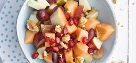 Salade de fruits croquante aux graines de grenade