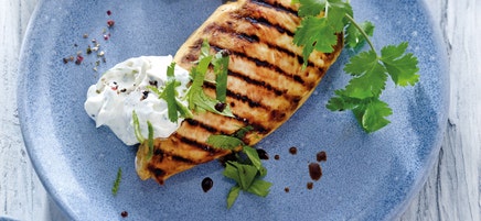 Indische Pouletbrust mit Limettendip