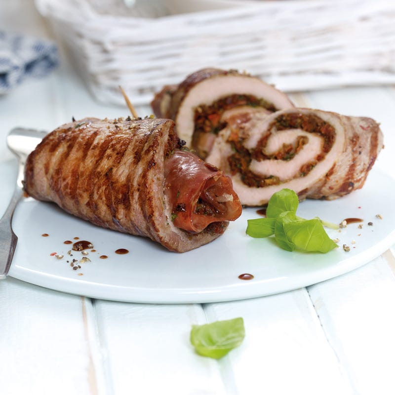 Mediterrane Kalbsröllchen mit Parmaschinken