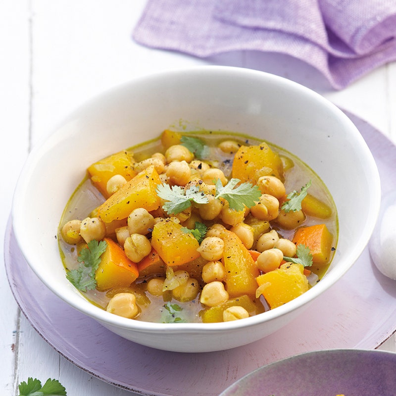 Kürbis-Kichererbsen-Curry