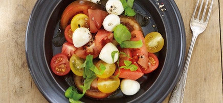 Salade de tomates à la mozzarella
