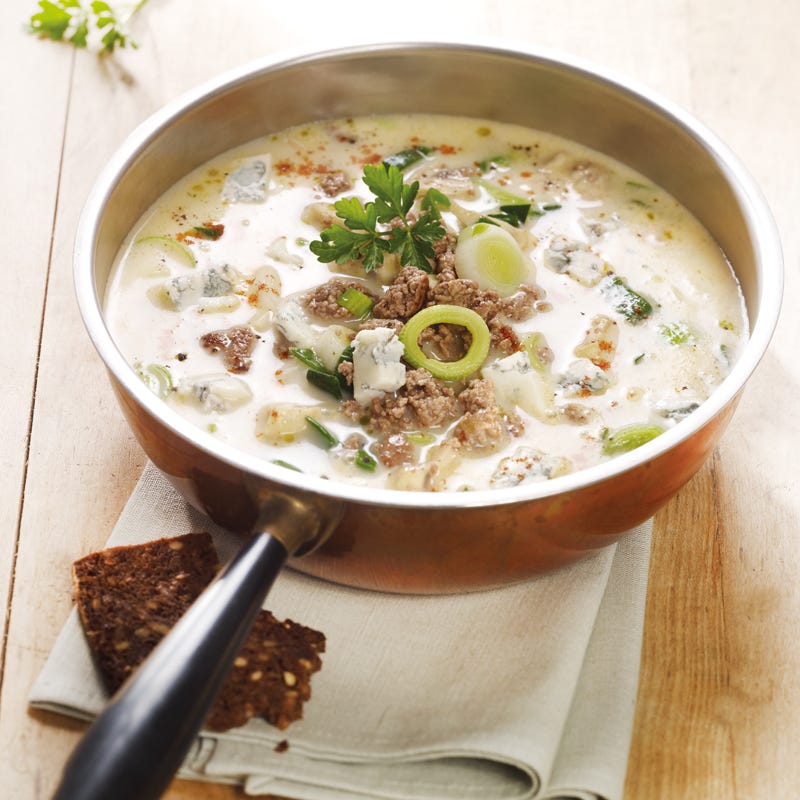 Foto Lauch-Suppe mit Gorgonzola von WW