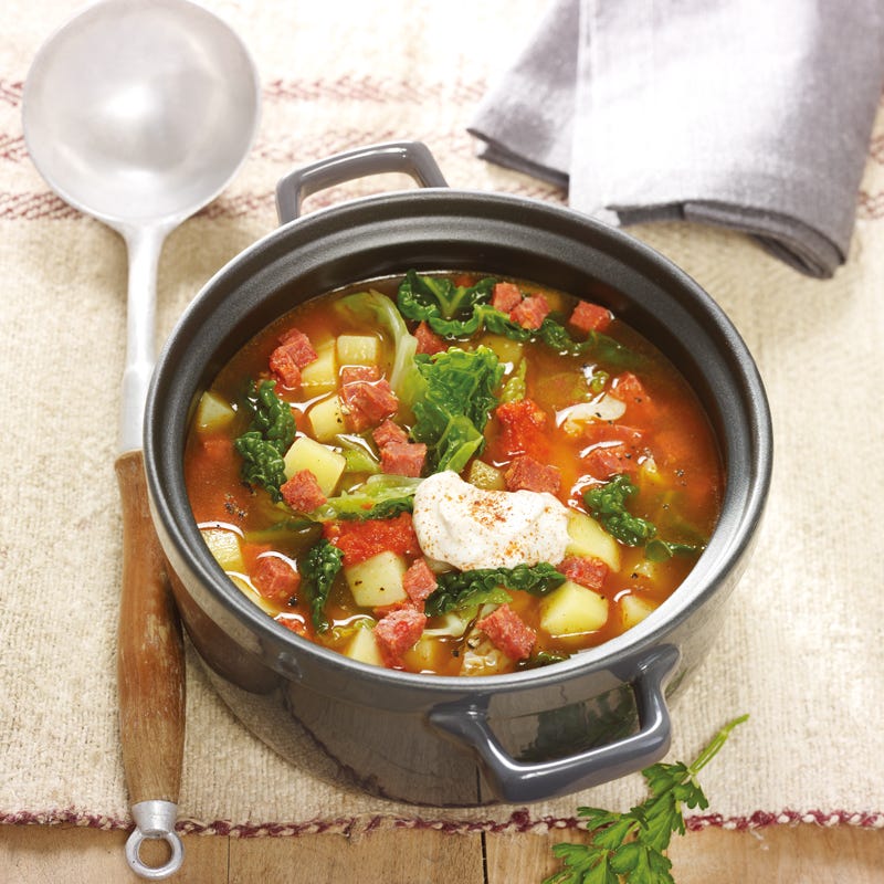 Photo de Potée de chou au chorizo prise par WW