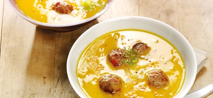 Linsen-Kürbis-Suppe