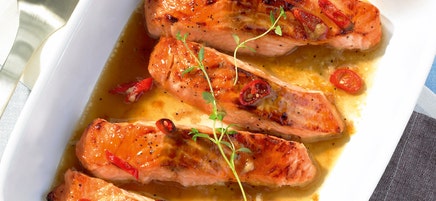 Filets de saumon au barbecue