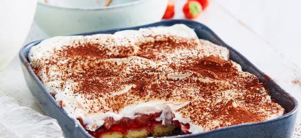 Rhabarber-Erdbeer-Tiramisu