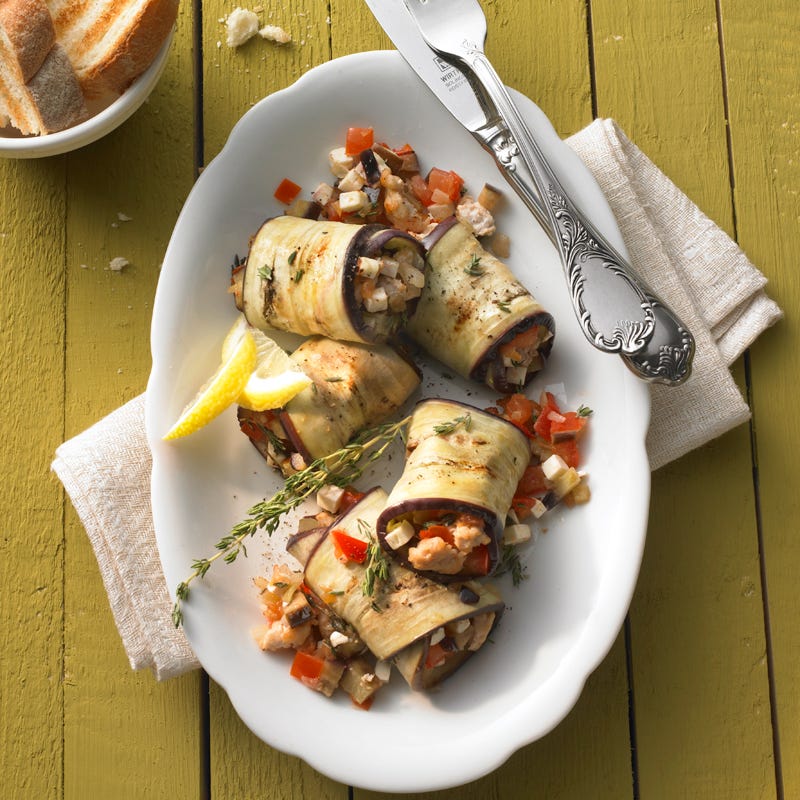 Photo de Rouleaux d’aubergine à la volaille prise par WW