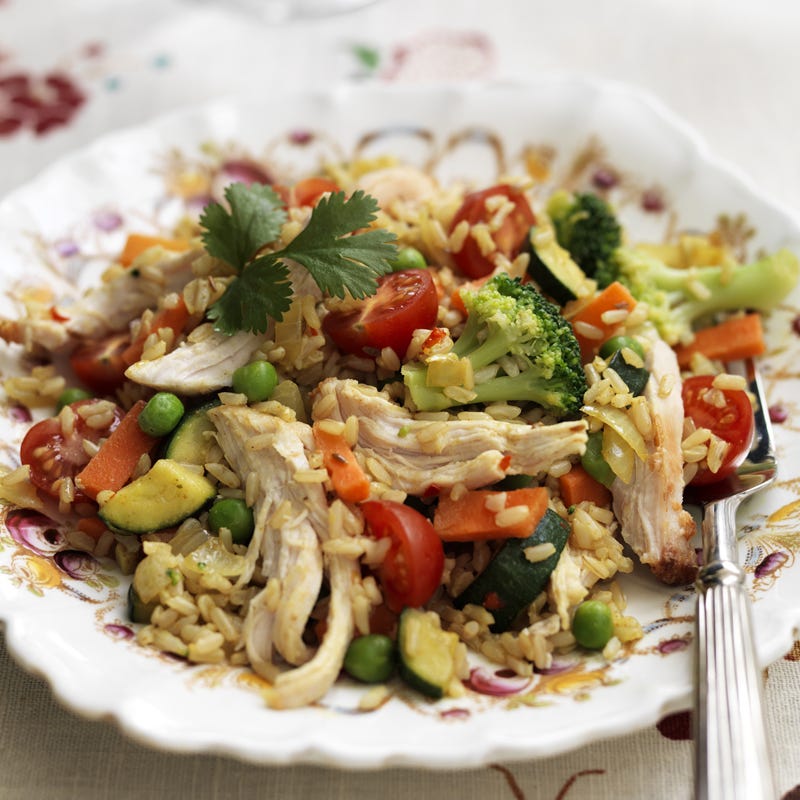 Foto Biryani-Reis mit Poulet und Gemüse von WW