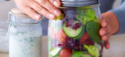 Pause salade et vinaigrette au yogourt