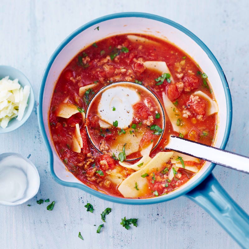 Lasagnesuppe