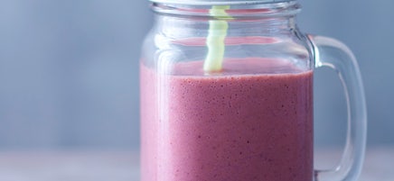 Smoothie banane-myrtilles
