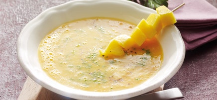 Rüebli-Mango-Suppe