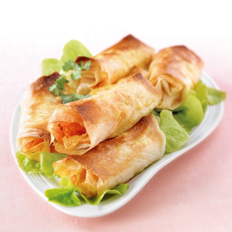 Photo de Nem de carotte au munster sur salade croquante prise par WW