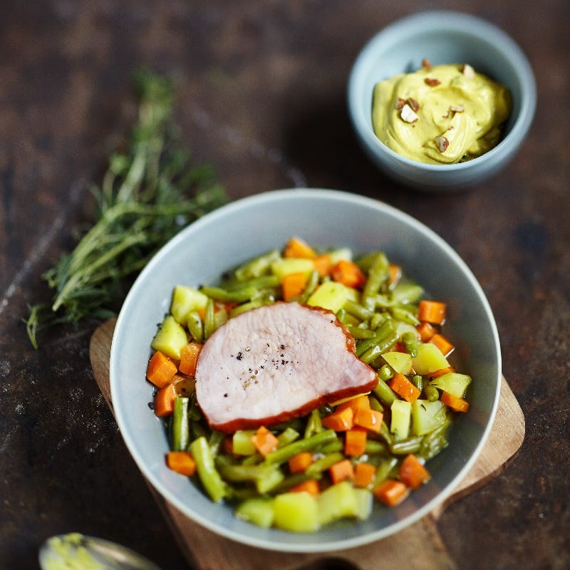 Bohnen-Kasseler-Eintopf