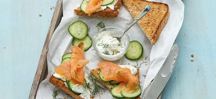 Toasts au saumon