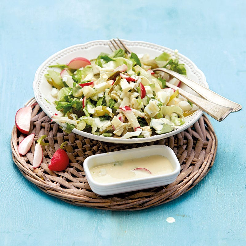 Eiersalat mit Radieschen