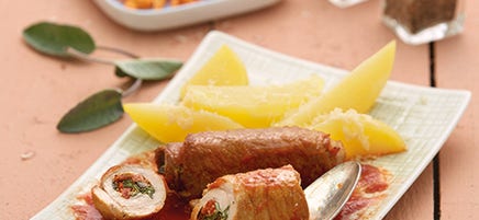 Involtini et pommes de terre au parmesan