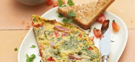 Frühstücksomelette mit Gorgonzola