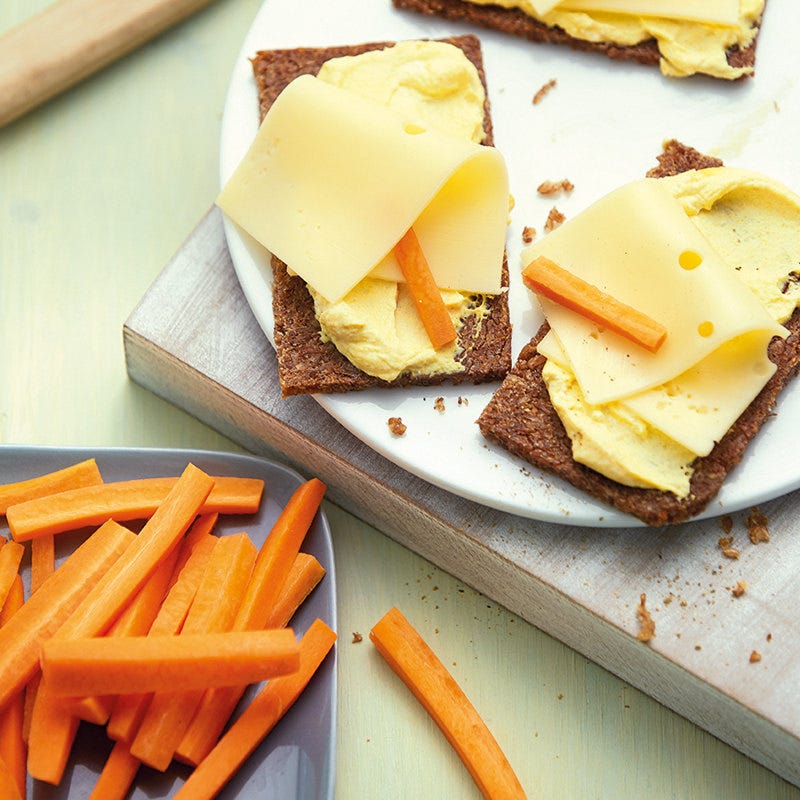 Curryschnitten mit Käse