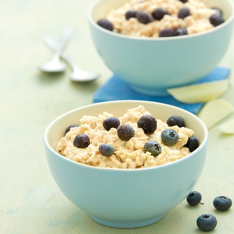 Porridge mit Heidelbeeren