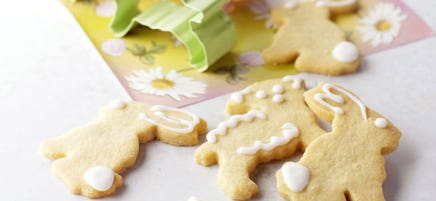 Iced Easter biscuits
