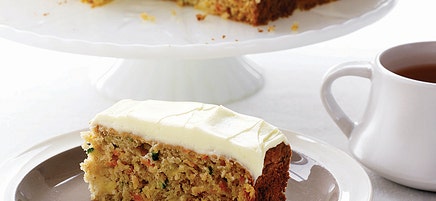 Carrot, pineapple and zucchini cake