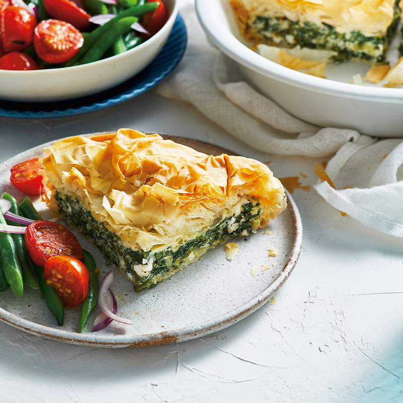 Spanakopita (Greek cheese & spinach pie)