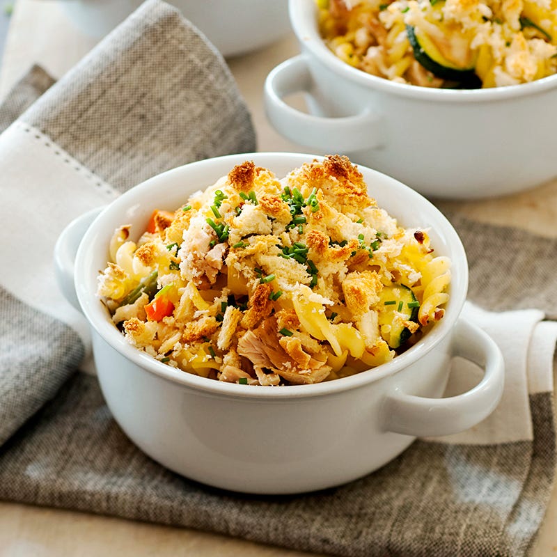 Tuna and vegetable pasta bake
