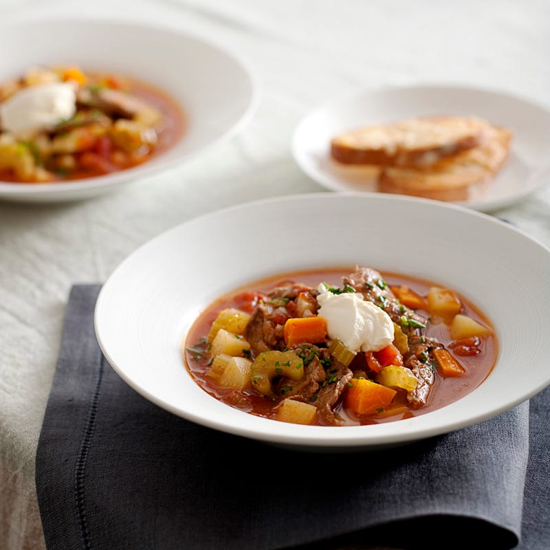 Photo of Beef goulash with parmesan toast by WW