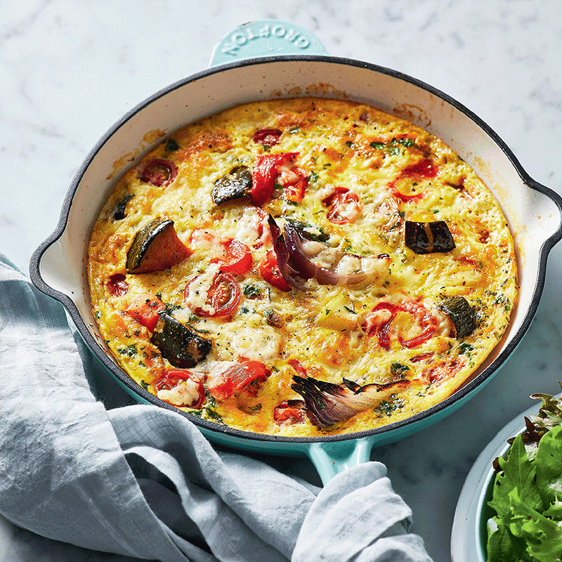 Roast vegetable frittata
