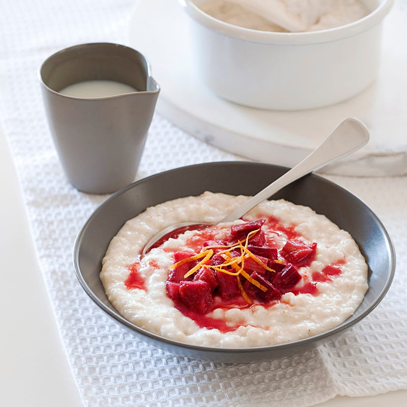 Photo of Rice porridge and rhubarb by WW