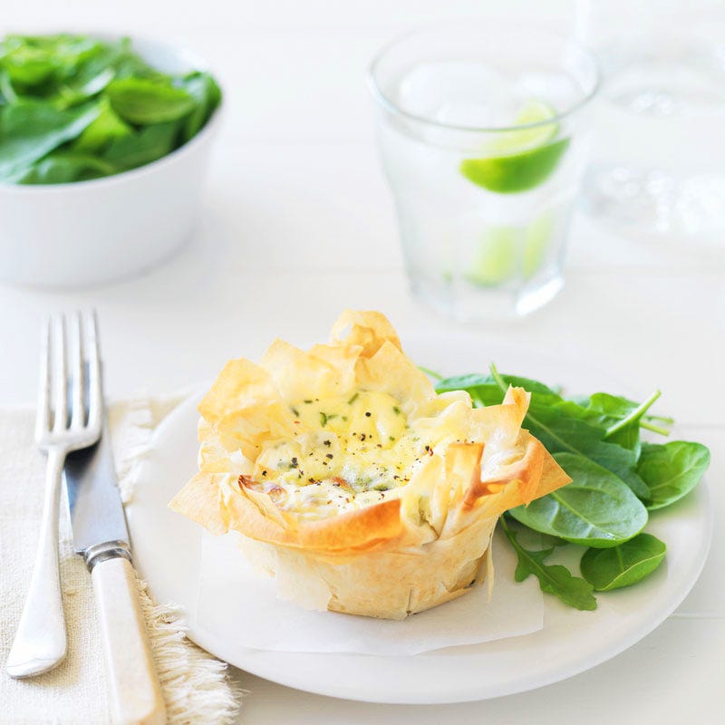 Photo of Zucchini and baby spinach quiches by WW