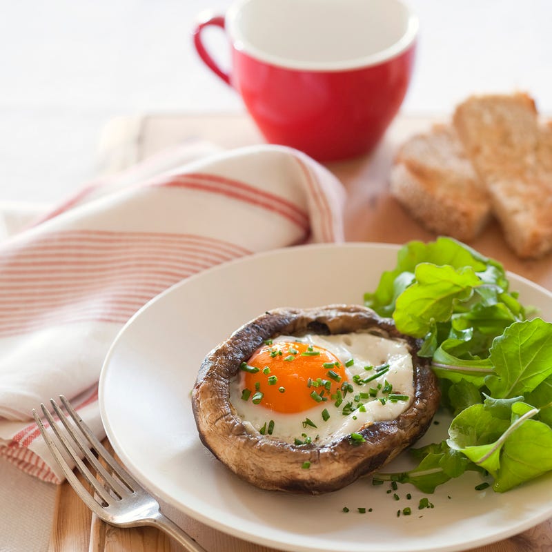 Photo of Baked mushroom and egg nests by WW