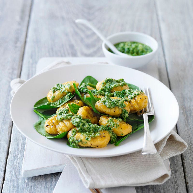 Photo of Pumpkin gnocchi with walnut pesto by WW