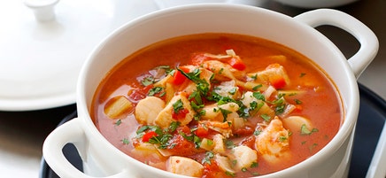 Mediterranean seafood soup
