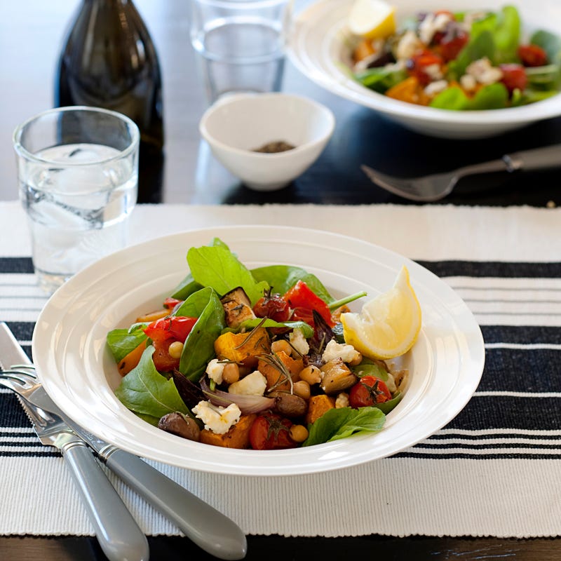 Photo of Roasted vegetables with feta and chickpeas by WW