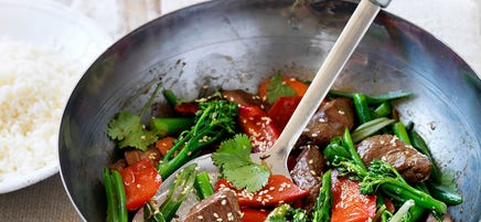 Mongolian lamb stir fry