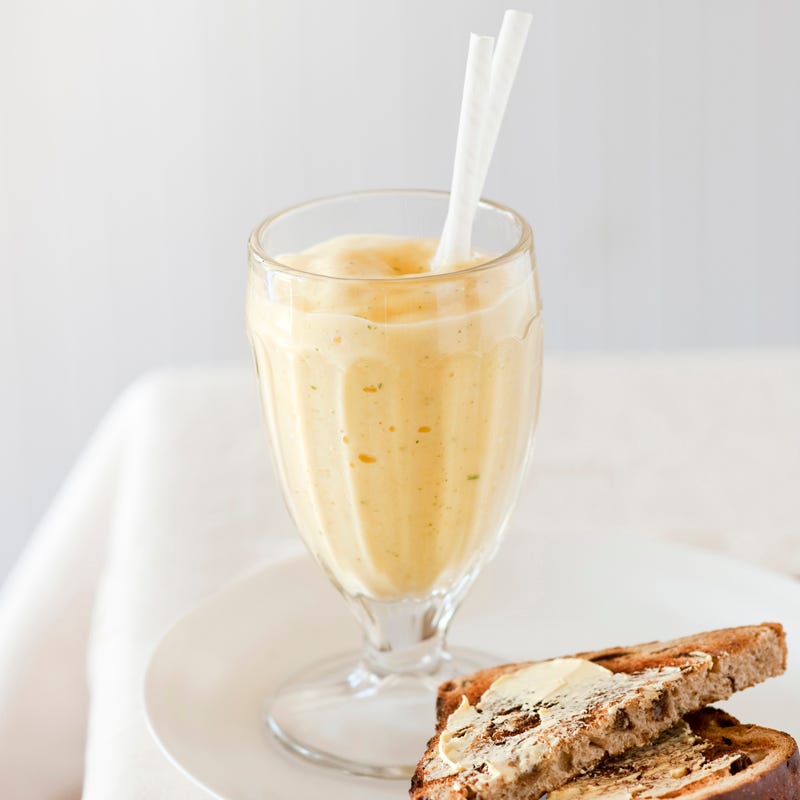 Photo of Fruit bread with mango and mint lassi by WW