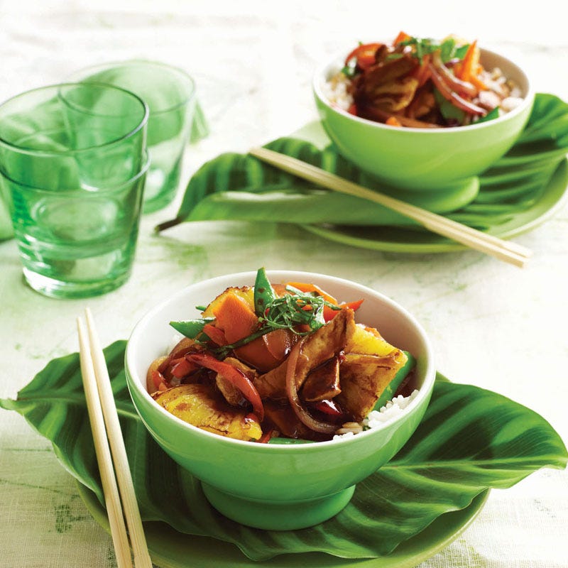 Photo of Pork and pineapple stir fry by WW