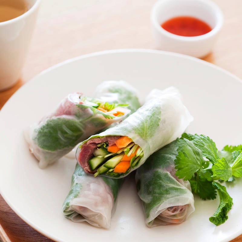 Photo of Beef and vegetable rice paper rolls by WW
