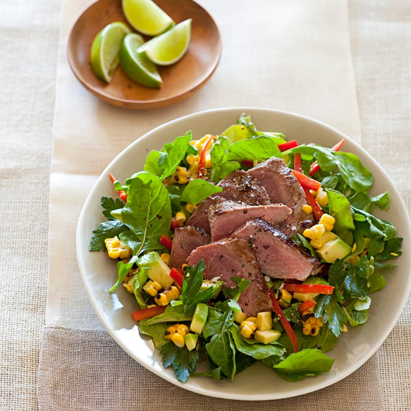 Photo of Seared lamb with charred corn salad by WW